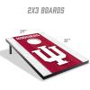 YouTheFan NCAA 2′ x 3′ Portable Cornhole Game with Logo Bags(Indiana Hoosiers)