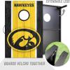 YouTheFan NCAA 2′ x 3′ Portable Cornhole Game with Logo Bags(Iowa Hawkeyes)
