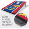 YouTheFan NCAA 2′ x 3′ Portable Cornhole Game with Logo Bags(Kansas Jayhawks)