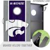 YouTheFan NCAA 2′ x 3′ Portable Cornhole Game with Logo Bags(Kansas State Wildcats)
