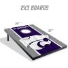 YouTheFan NCAA 2′ x 3′ Portable Cornhole Game with Logo Bags(Kansas State Wildcats)