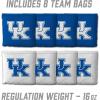 YouTheFan NCAA 2′ x 3′ Portable Cornhole Game with Logo Bags(Kentucky Wildcats)