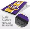 YouTheFan NCAA 2′ x 3′ Portable Cornhole Game with Logo Bags(LSU Tigers)