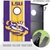 YouTheFan NCAA 2′ x 3′ Portable Cornhole Game with Logo Bags(LSU Tigers)