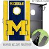 YouTheFan NCAA 2′ x 3′ Portable Cornhole Game with Logo Bags(Michigan Wolverines)