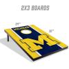 YouTheFan NCAA 2′ x 3′ Portable Cornhole Game with Logo Bags(Michigan Wolverines)