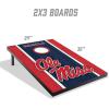 YouTheFan NCAA 2′ x 3′ Portable Cornhole Game with Logo Bags(Mississippi Rebels)