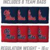 YouTheFan NCAA 2′ x 3′ Portable Cornhole Game with Logo Bags(Mississippi Rebels)