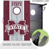 YouTheFan NCAA 2′ x 3′ Portable Cornhole Game with Logo Bags(Mississippi State Bulldogs)