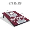YouTheFan NCAA 2′ x 3′ Portable Cornhole Game with Logo Bags(Mississippi State Bulldogs)