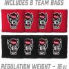 YouTheFan NCAA 2′ x 3′ Portable Cornhole Game with Logo Bags(NC State Wolfpack)