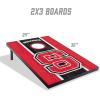 YouTheFan NCAA 2′ x 3′ Portable Cornhole Game with Logo Bags(NC State Wolfpack)