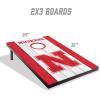 YouTheFan NCAA 2′ x 3′ Portable Cornhole Game with Logo Bags(Nebraska Cornhuskers)