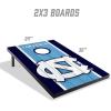YouTheFan NCAA 2′ x 3′ Portable Cornhole Game with Logo Bags(North Carolina Tar Heels)