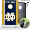 YouTheFan NCAA 2′ x 3′ Portable Cornhole Game with Logo Bags(Notre Dame Fighting Irish)