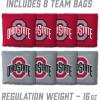 YouTheFan NCAA 2′ x 3′ Portable Cornhole Game with Logo Bags(Ohio State Buckeyes)