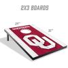 YouTheFan NCAA 2′ x 3′ Portable Cornhole Game with Logo Bags(Oklahoma Sooners)