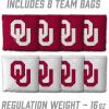 YouTheFan NCAA 2′ x 3′ Portable Cornhole Game with Logo Bags(Oklahoma Sooners)