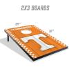 YouTheFan NCAA 2′ x 3′ Portable Cornhole Game with Logo Bags(Tennessee Volunteers)
