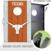 YouTheFan NCAA 2′ x 3′ Portable Cornhole Game with Logo Bags(Texas Longhorns)