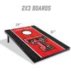 YouTheFan NCAA 2′ x 3′ Portable Cornhole Game with Logo Bags(Texas Tech Red Raiders)