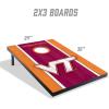 YouTheFan NCAA 2′ x 3′ Portable Cornhole Game with Logo Bags(Virginia Tech Hokies)
