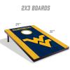 YouTheFan NCAA 2′ x 3′ Portable Cornhole Game with Logo Bags(West Virginia Mountaineers)