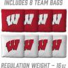 YouTheFan NCAA 2′ x 3′ Portable Cornhole Game with Logo Bags(Wisconsin Badgers)