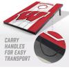 YouTheFan NCAA 2′ x 3′ Portable Cornhole Game with Logo Bags(Wisconsin Badgers)