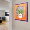 YouTheFan Officially-licensed NCAA Stadium Series 3D Wall Art – multi-layer team stadium replica, detailed sports fan gift, indoor decor(Clemson Tigers)