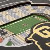 YouTheFan Officially-licensed NCAA Stadium Series 3D Wall Art – multi-layer team stadium replica, detailed sports fan gift, indoor decor(Colorado Buffaloes)
