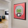 YouTheFan Officially-licensed NCAA Stadium Series 3D Wall Art – multi-layer team stadium replica, detailed sports fan gift, indoor decor(Georgia Bulldogs)