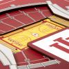 YouTheFan Officially-licensed NCAA Stadium Series 3D Wall Art – multi-layer team stadium replica, detailed sports fan gift, indoor decor(Indiana Hoosiers)
