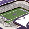 YouTheFan Officially-licensed NCAA Stadium Series 3D Wall Art – multi-layer team stadium replica, detailed sports fan gift, indoor decor(Kansas State Wildcats)