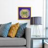 YouTheFan Officially-licensed NCAA Stadium Series 3D Wall Art – multi-layer team stadium replica, detailed sports fan gift, indoor decor(LSU Tigers)