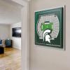 YouTheFan Officially-licensed NCAA Stadium Series 3D Wall Art – multi-layer team stadium replica, detailed sports fan gift, indoor decor(Michigan State Spartans)