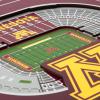 YouTheFan Officially-licensed NCAA Stadium Series 3D Wall Art – multi-layer team stadium replica, detailed sports fan gift, indoor decor(Minnesota Golden Gophers)