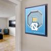 YouTheFan Officially-licensed NCAA Stadium Series 3D Wall Art – multi-layer team stadium replica, detailed sports fan gift, indoor decor(North Carolina Tar Heels)