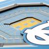 YouTheFan Officially-licensed NCAA Stadium Series 3D Wall Art – multi-layer team stadium replica, detailed sports fan gift, indoor decor(North Carolina Tar Heels)