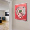 YouTheFan Officially-licensed NCAA Stadium Series 3D Wall Art – multi-layer team stadium replica, detailed sports fan gift, indoor decor(Ohio State Buckeyes)