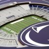 YouTheFan Officially-licensed NCAA Stadium Series 3D Wall Art – multi-layer team stadium replica, detailed sports fan gift, indoor decor(Penn State Nittany Lions)