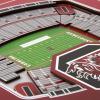 YouTheFan Officially-licensed NCAA Stadium Series 3D Wall Art – multi-layer team stadium replica, detailed sports fan gift, indoor decor(South Carolina Gamecocks)