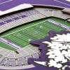 YouTheFan Officially-licensed NCAA Stadium Series 3D Wall Art – multi-layer team stadium replica, detailed sports fan gift, indoor decor(TCU Horned Frogs)