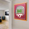 YouTheFan Officially-licensed NCAA Stadium Series 3D Wall Art – multi-layer team stadium replica, detailed sports fan gift, indoor decor(Virginia Tech Hokies)