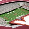 YouTheFan Officially-licensed NCAA Stadium Series 3D Wall Art – multi-layer team stadium replica, detailed sports fan gift, indoor decor(Virginia Tech Hokies)