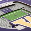 YouTheFan Officially-licensed NCAA Stadium Series 3D Wall Art – multi-layer team stadium replica, detailed sports fan gift, indoor decor(Washington Huskies)