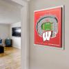 YouTheFan Officially-licensed NCAA Stadium Series 3D Wall Art – multi-layer team stadium replica, detailed sports fan gift, indoor decor(Wisconsin Badgers)