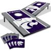 YouTheFan NCAA 2′ x 3′ Portable Cornhole Game with Logo Bags(Kansas State Wildcats)
