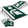 YouTheFan NCAA 2′ x 3′ Portable Cornhole Game with Logo Bags(Michigan State Spartans)