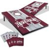 YouTheFan NCAA 2′ x 3′ Portable Cornhole Game with Logo Bags(Mississippi State Bulldogs)